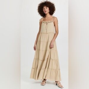 Anthropologie Charlie Holiday Señorita Maxi Dress, Size Small (v)